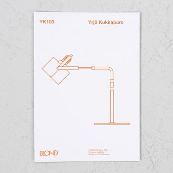 Yrjö Kukkapuro, Golvlampa, "YK100G", Blond Belysning, Värnamo, Sverige, samtida.