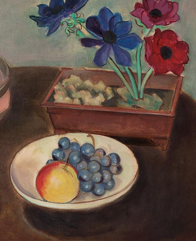 Einar Jolin,"Blomster med fruktfat och snäcka”.