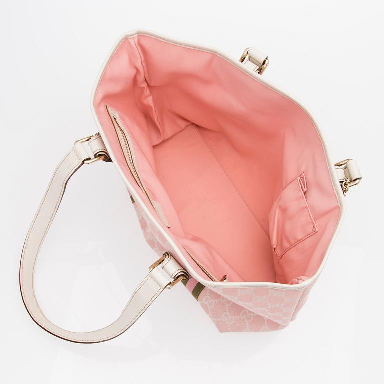 A Small Guccissima Canvas Tote Bag.