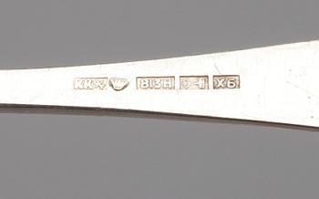 PARTI BESTICK, 11 st, silver, diverse finska stämplar. Vikt ca 214 g.