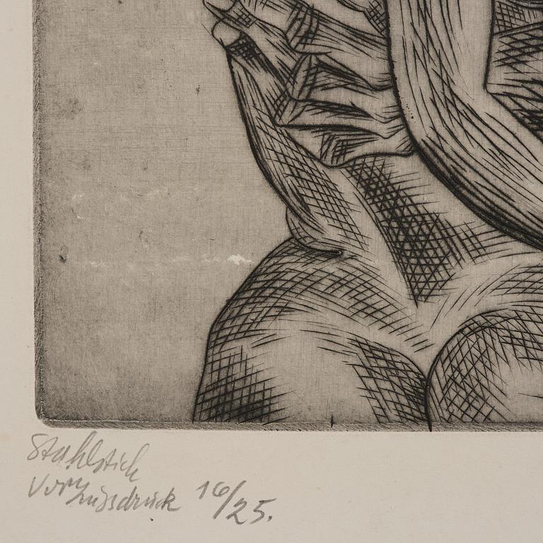 Conrad Felixmüller, "Gelibte frau".