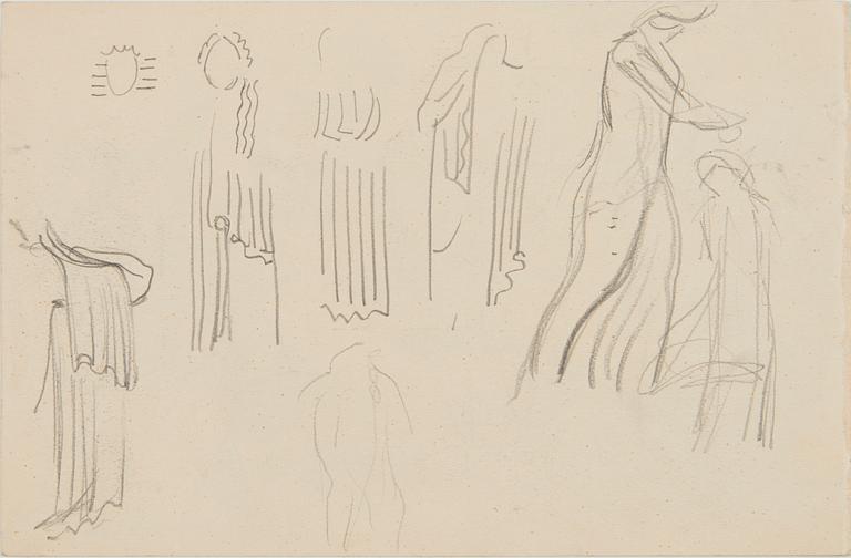 Santeri Salokivi, Sketches, 4 pcs, for the work 'The Song of the Sun' (1929).