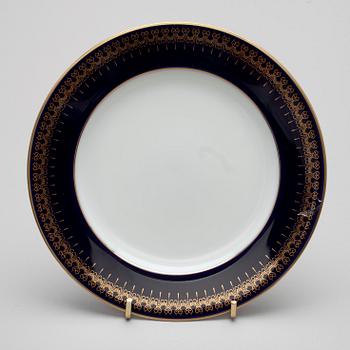 KAFFESERVIS, för 14, porslin, "Romanov" Golden Collection. 1900-talets slut.