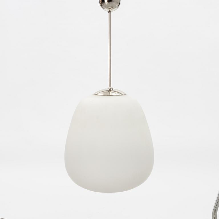 A glass ceiling light, mid 20th Century.