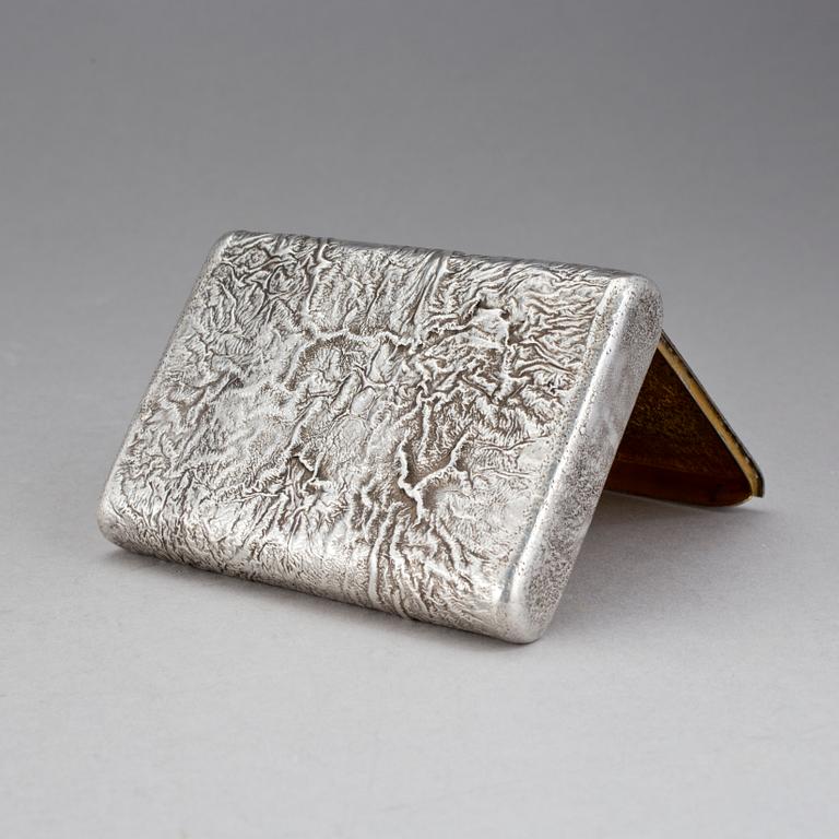 CIGARETTETUI, Ryssland, 1900-talets början. Vikt 154 g.