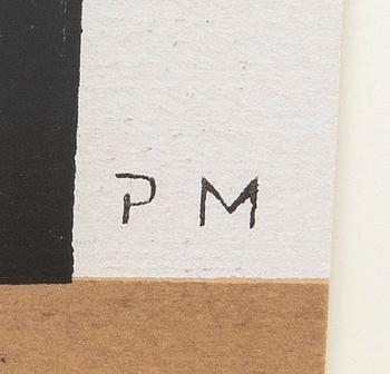 Piet Mondrian, Utan titel ur XXe siecle nr 9 Boulogne 1957.