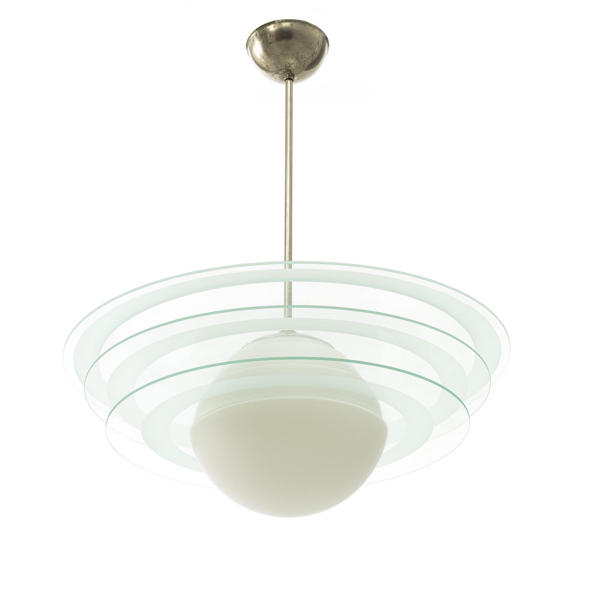 A ceiling light, Saturnus model, mid-20th Century.