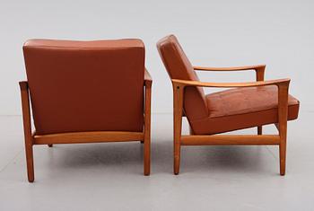 FÅTÖLJER, 1 par, Bröderna Andersson, 1900-talets andra hälft.