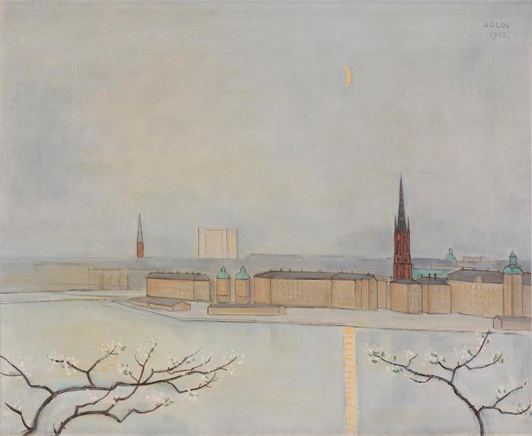 Einar Jolin, View of Riddarholmen.