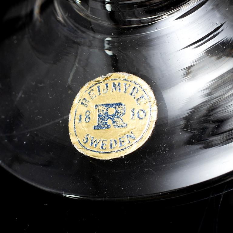 GLAS, 14 st, "Antik", Reijmyre Glasbruk.