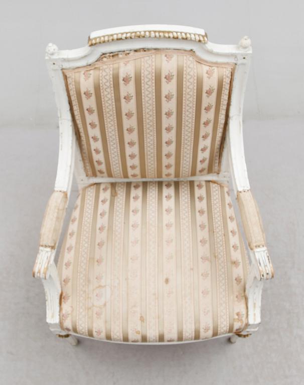 KARMSTOL, gustaviansk, 1700-tal.