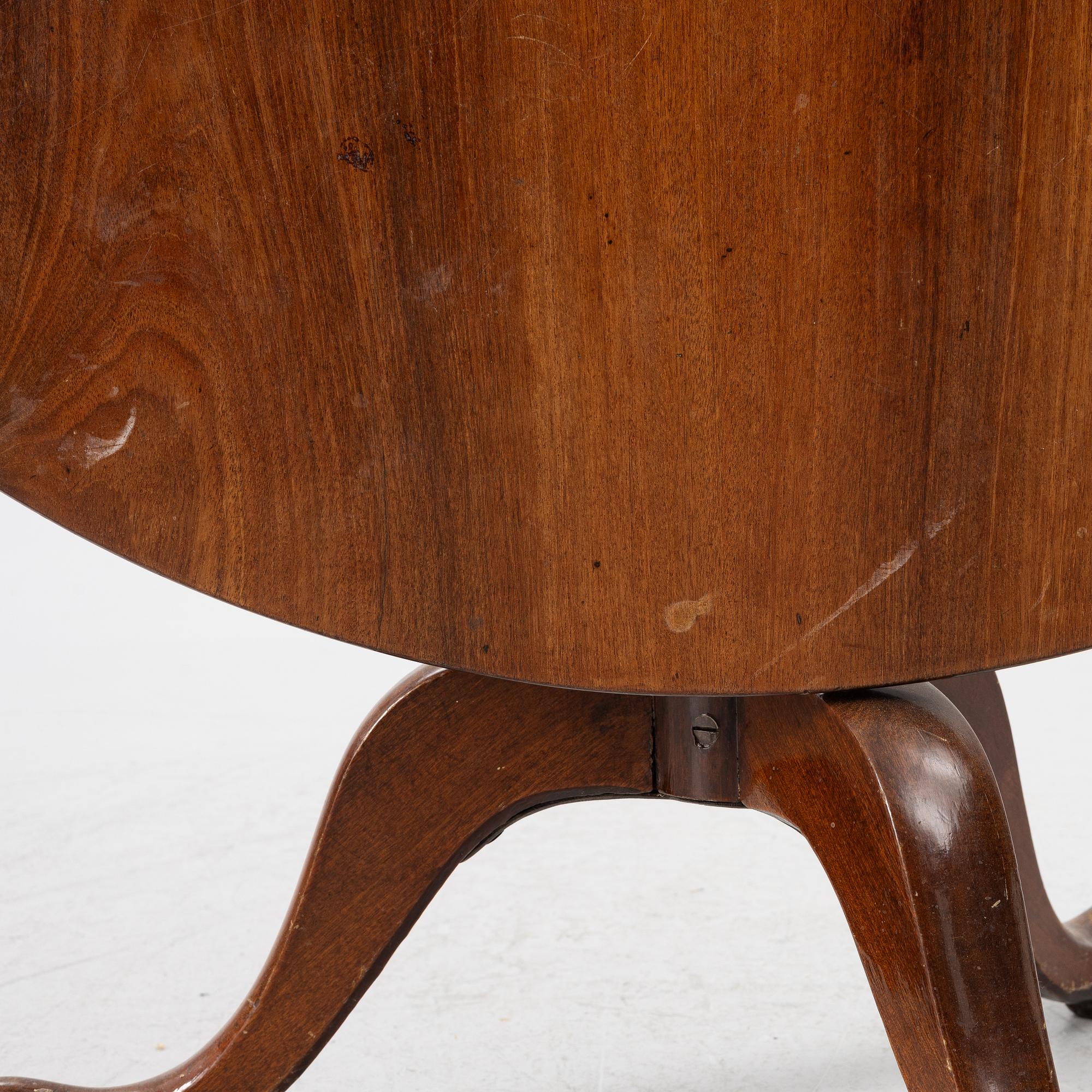 A folding table, England, late 19th Century.