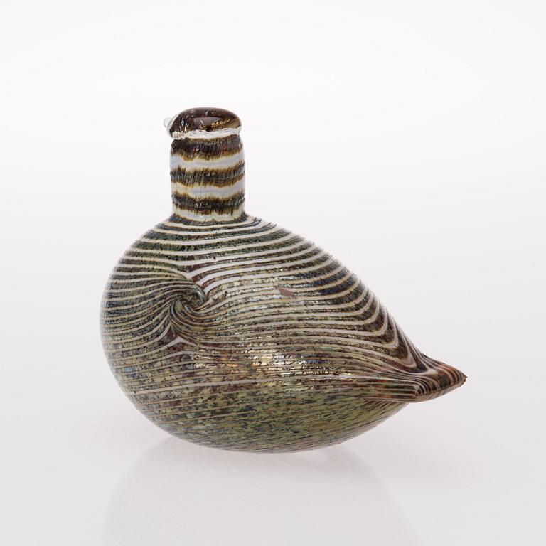 OIVA TOIKKA, LASILINTU, signeerattu Oiva Toikka Nuutajärvi Notsjö.