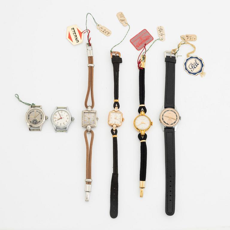 Collection of wristwatches, 37 pcs, ca 1950.