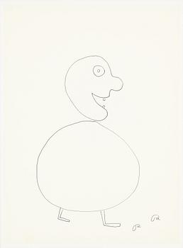 Roger Risberg, indian ink drawing, signed. Executed in 2008.