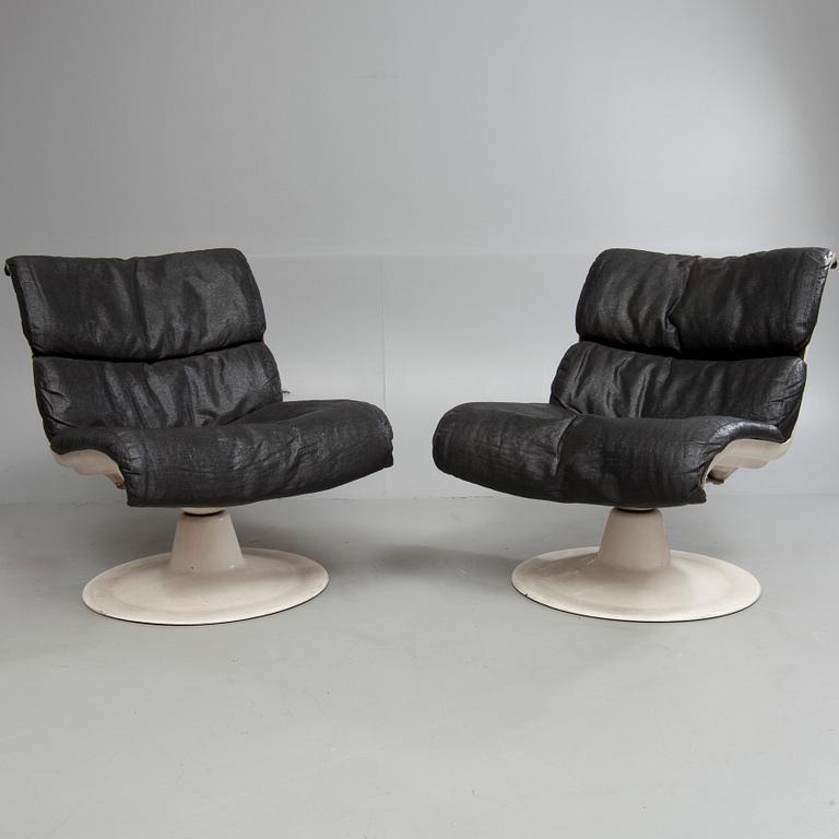 FÅTÖLJER, ett par, Yrjö Kukkapuro, Haimi, 1960-70-tal.