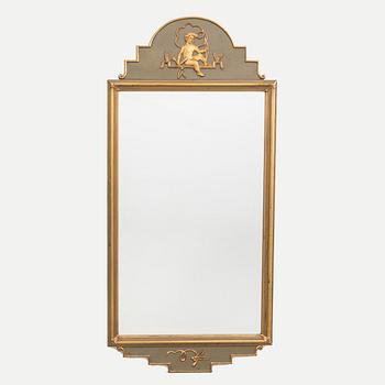 A 1040s painted mirror.