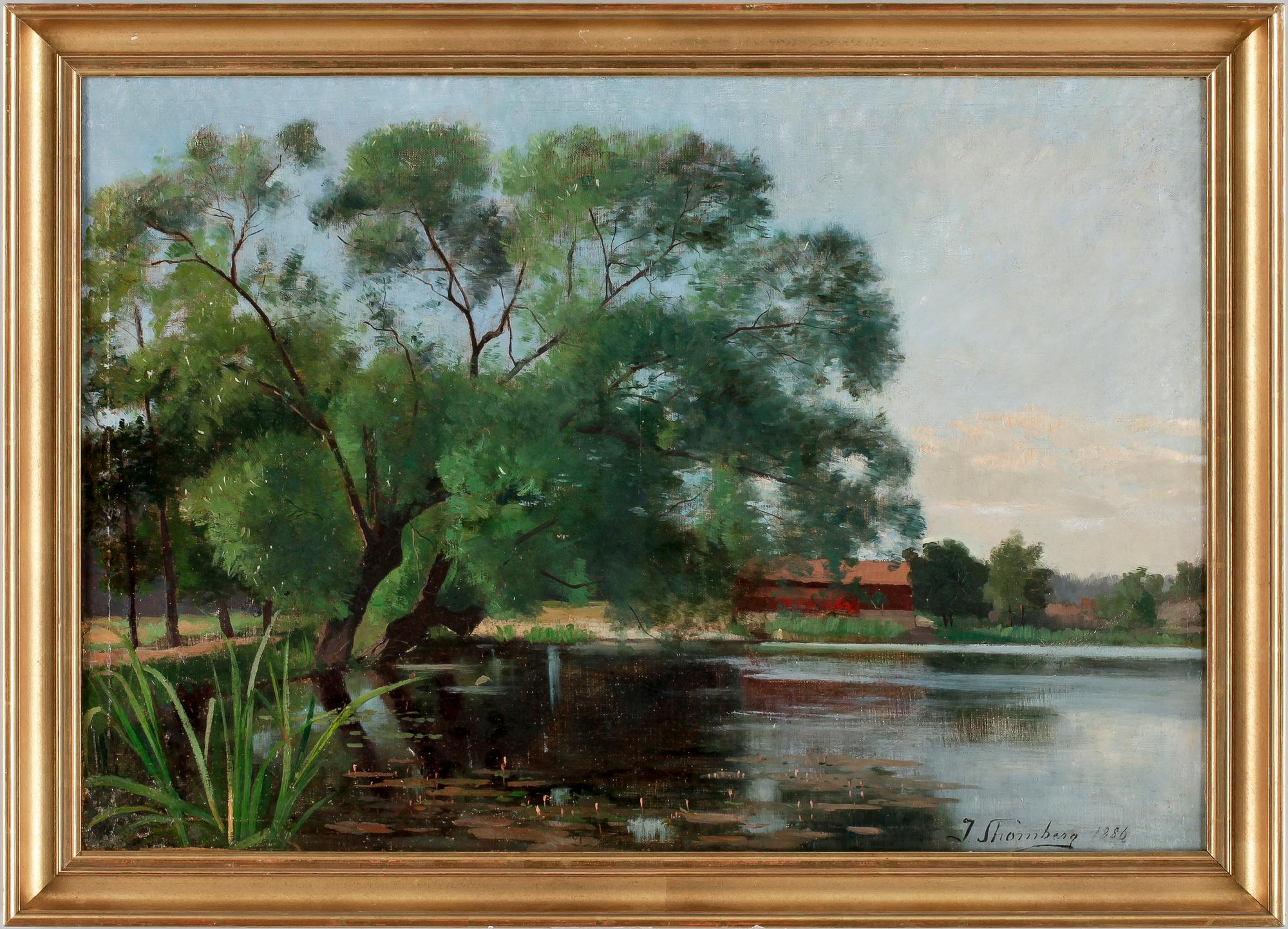JULIA STRÖMBERG, olja på duk, sign o dat 1886.