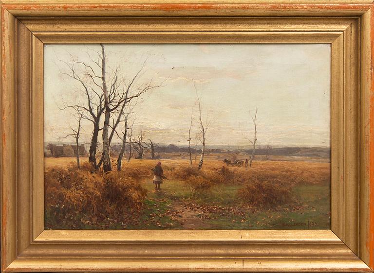 Benjamin Williams Leader, oil on canvas, signed, dated 1893.