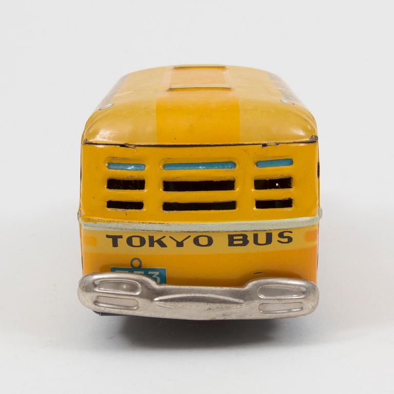 A tinplate "Tokyo bus" toy, Japan, 1930/40-tal.