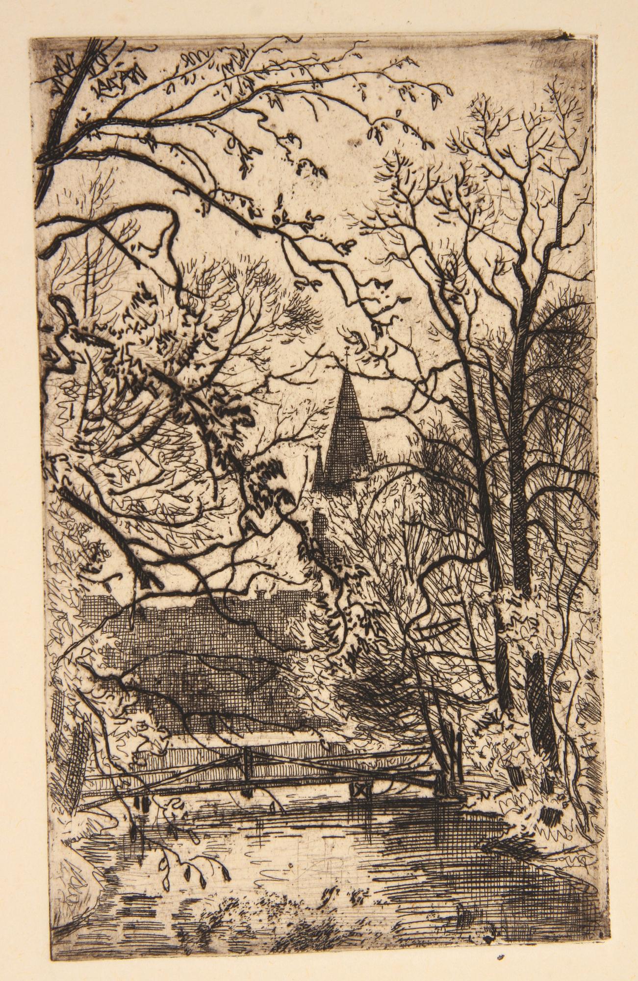 GELLERSTEDT, ALBERT THEODOR. Mapp med grafiska blad 30 st, 1918.