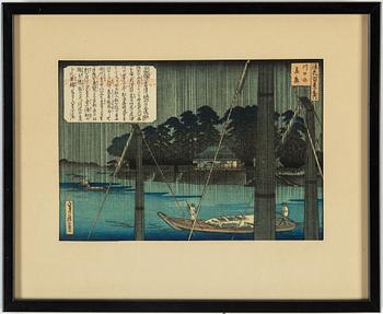 HASEGAWA SADANOBU I, two colour woodblock prints from album, after, Japan, 20th century.