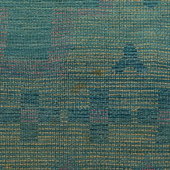 A Finnish folk art long pile ryijy-rug, first half of the 19th century. Circa 180 x 140 cm.