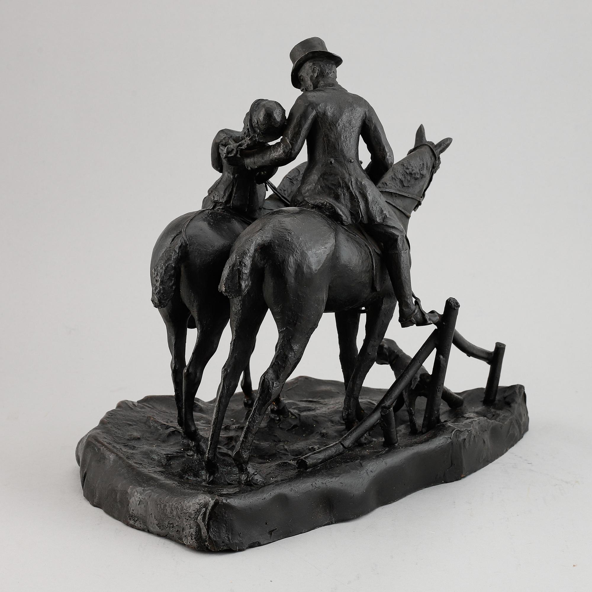 Unknown artist, sculpture, bronze.