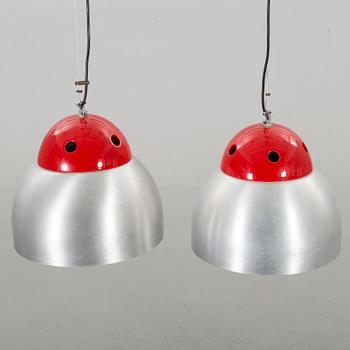 A pair of Italian Luce 350 pendants, latter part of 20th century.