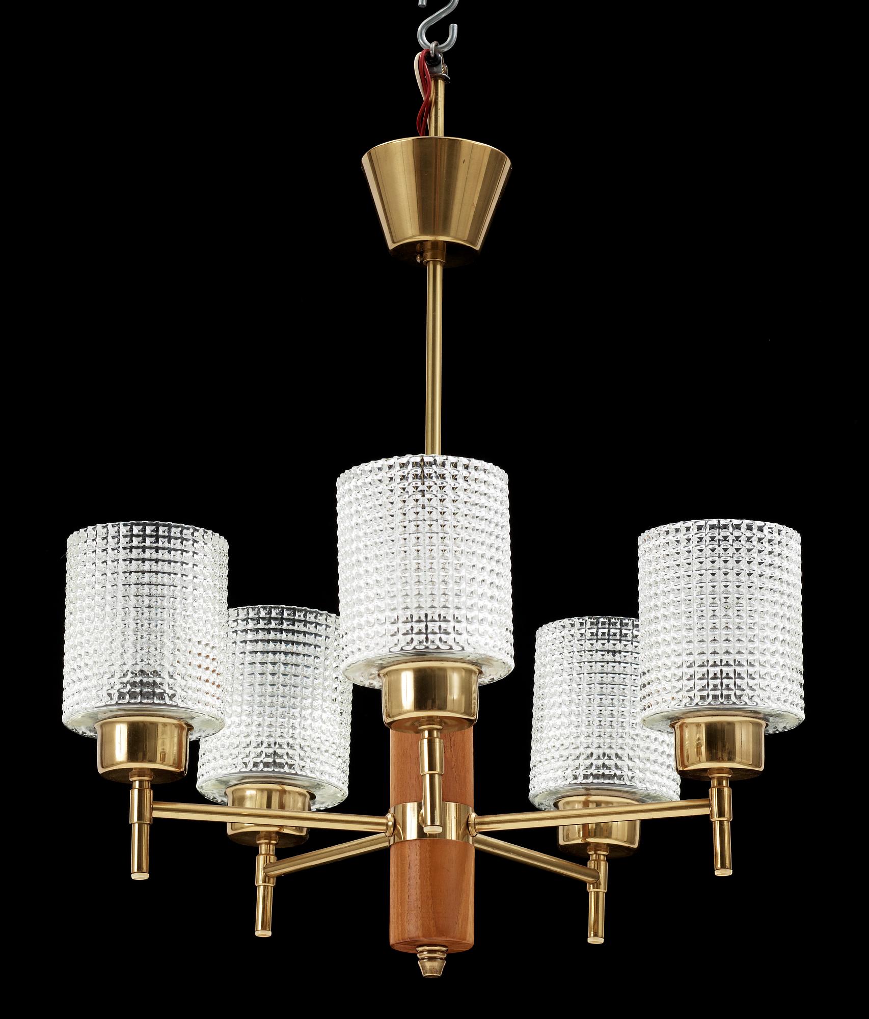 TAKLAMPA, sannolikt Hans-Agne Jakobsson, 1970-tal. Totalhöjd ca 58 cm.
