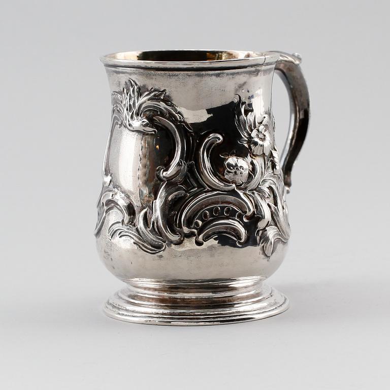 STOP, silver, William Shaw & William Priest, London 1756. Vikt ca 220 gram.