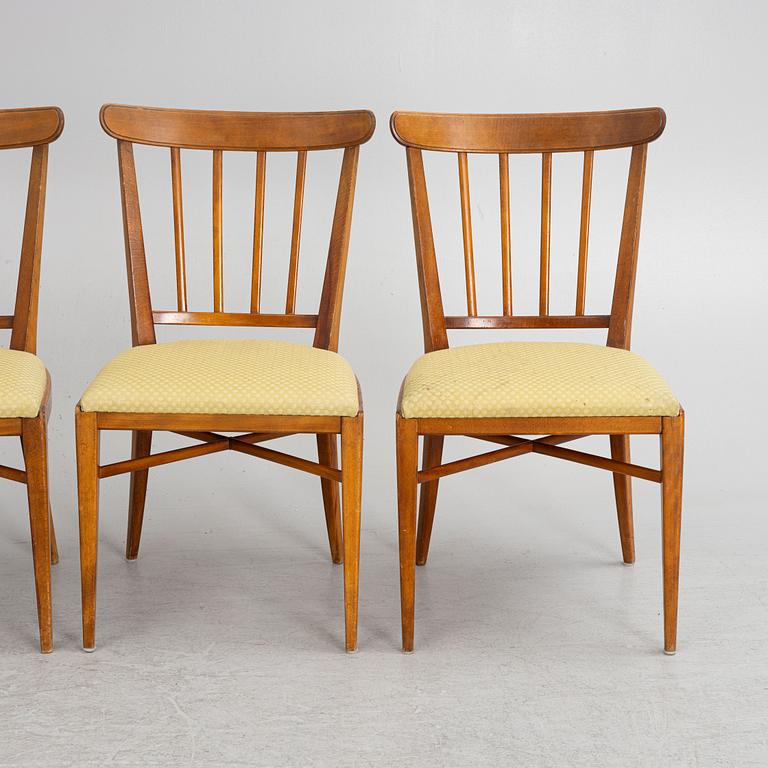 Nordiska Kompaniet, chairs, 4 pcs, Swedish Modern, 1947.