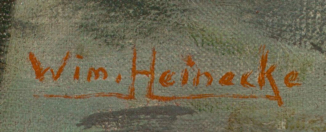 WIM HEINECKE, olja på duk, signerad.