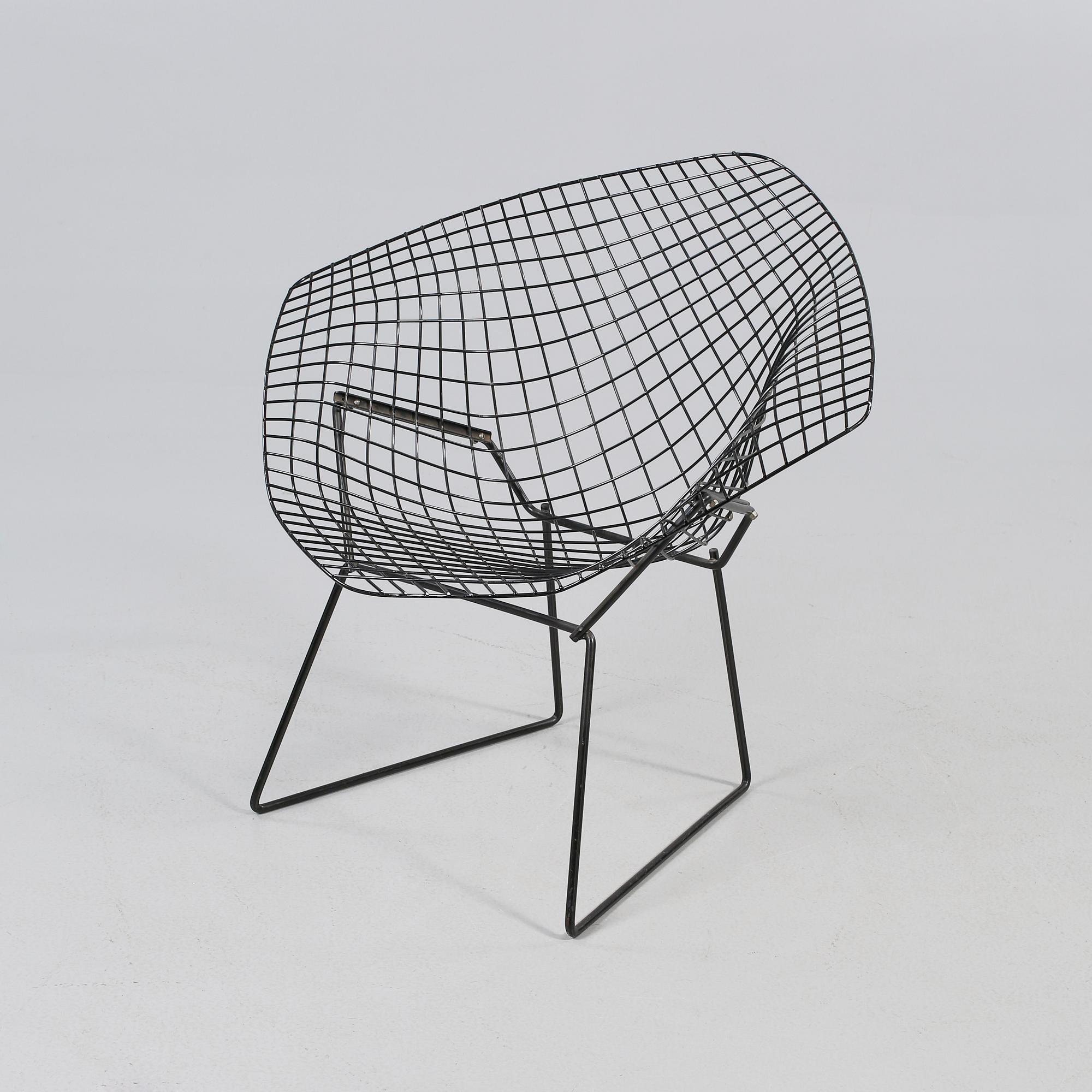 FÅTÖLJ, "Diamond Chair", Harry Bertoia, 1900-talets andra hälft.