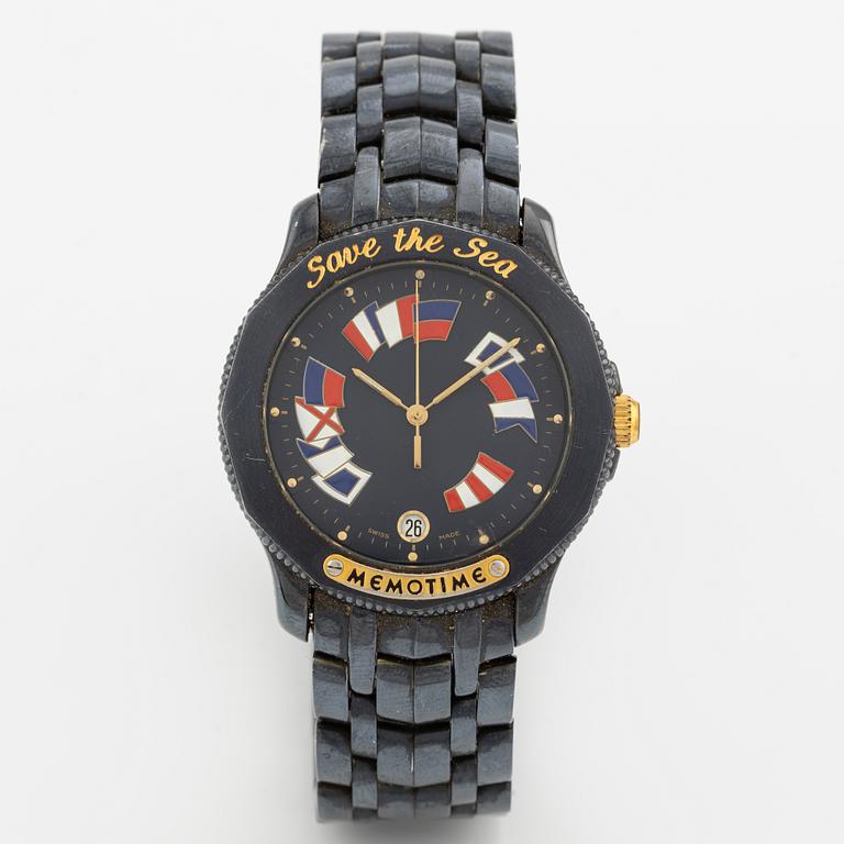 Memotime, Save the Sea, wristwatch, Corum Design, 38 mm.