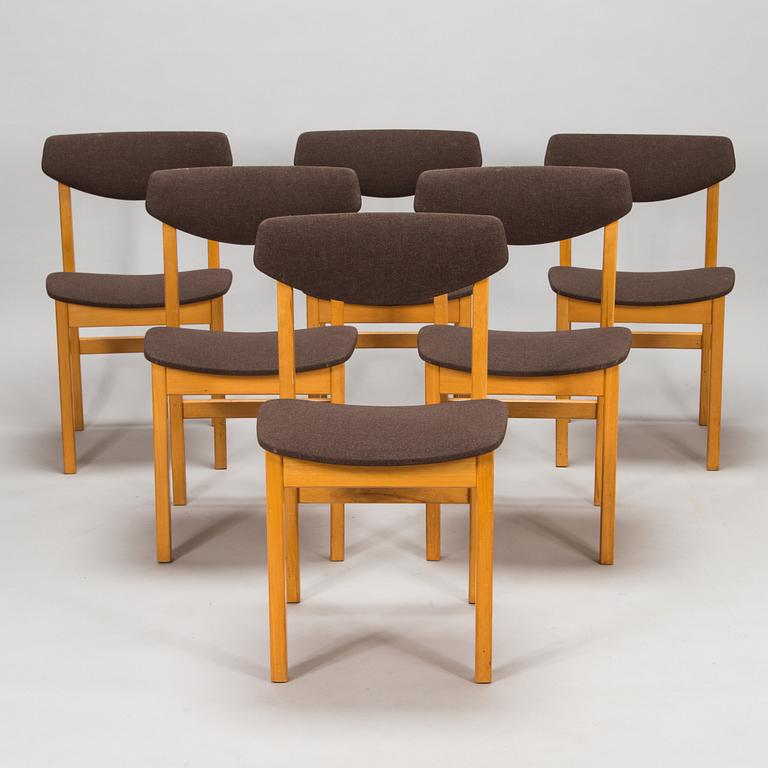 Lasse Ollinkari, six 1960s "Ervi chairs" for Artek. .