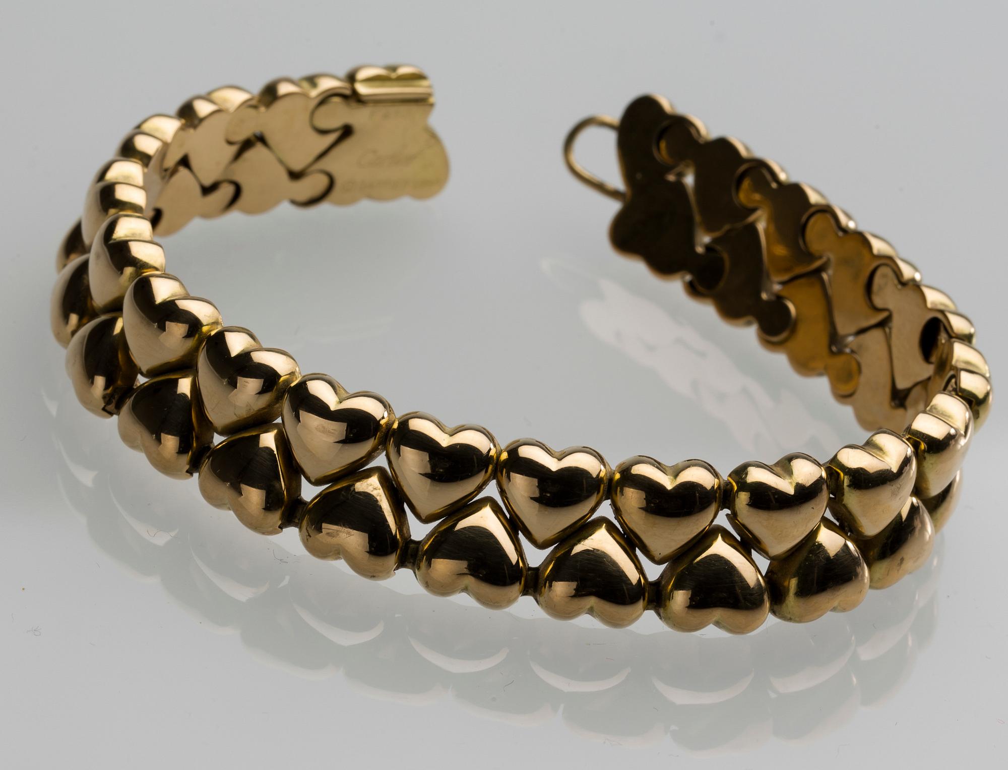 ARMLÄNK, 18 k guld, Cartier. Vikt ca 42 g.