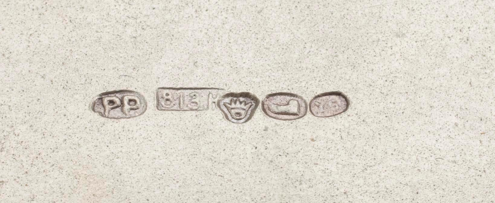 AFTONVÄSKA, 813 silver P. Pakkanen Helsingfors 1928. Vikt 326 g.
