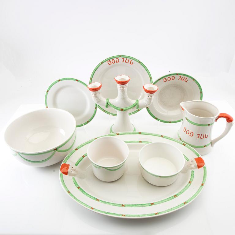Service 46 pcs "God Jul" Rörstrand second half of the 20th century porcelain.