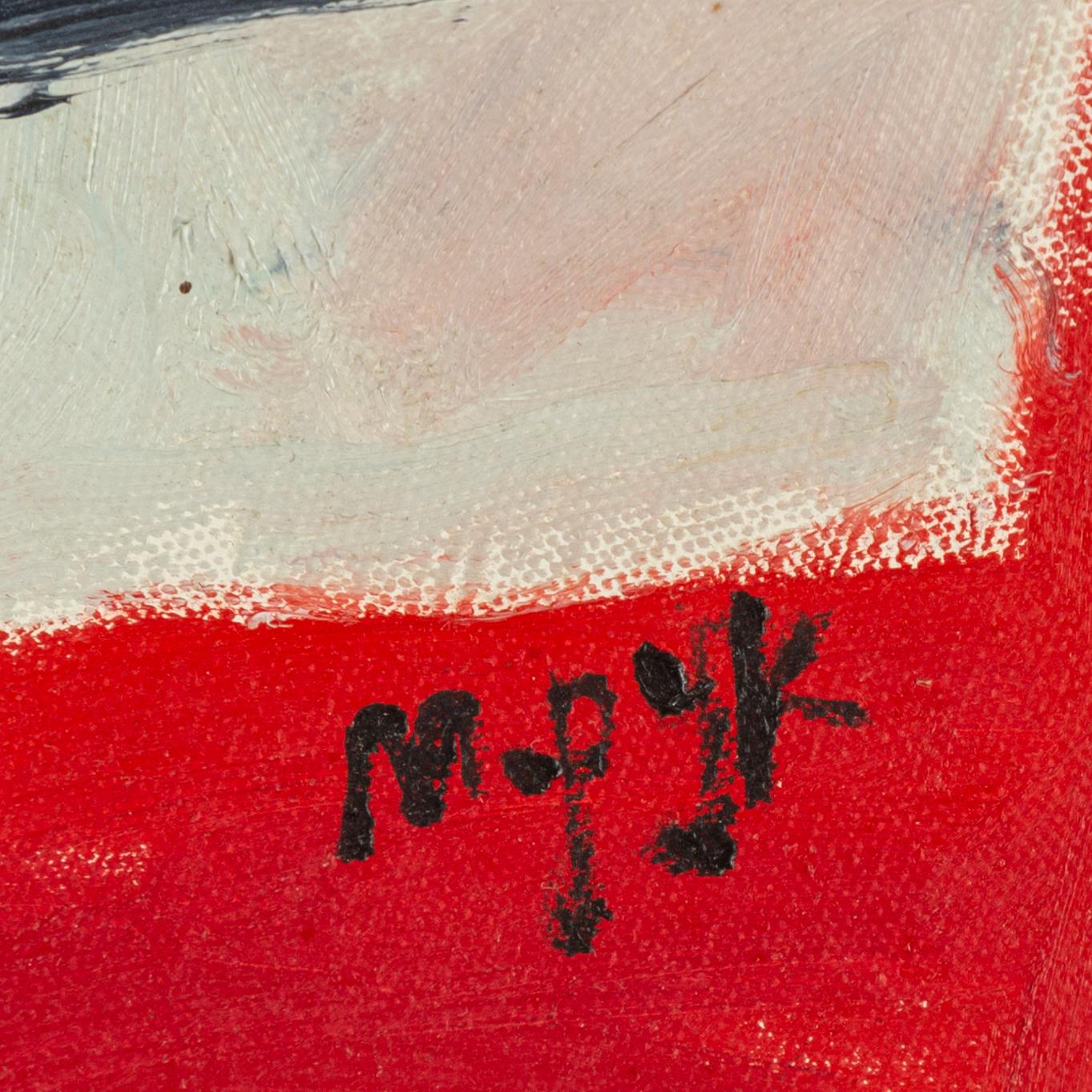 MADELEINE PYK, oil on canvas, signed.