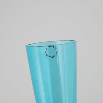 Venini, three 'Desdy' glass goblets, Murano, Italy, 1995.