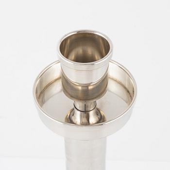 A Swedish silver candlestick, MGAB, Uppsala, 1969.