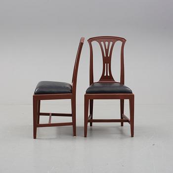 STOLAR, 8 st. Gustaviansk stil, "Fresta" Ikeas 1700-talsserie.