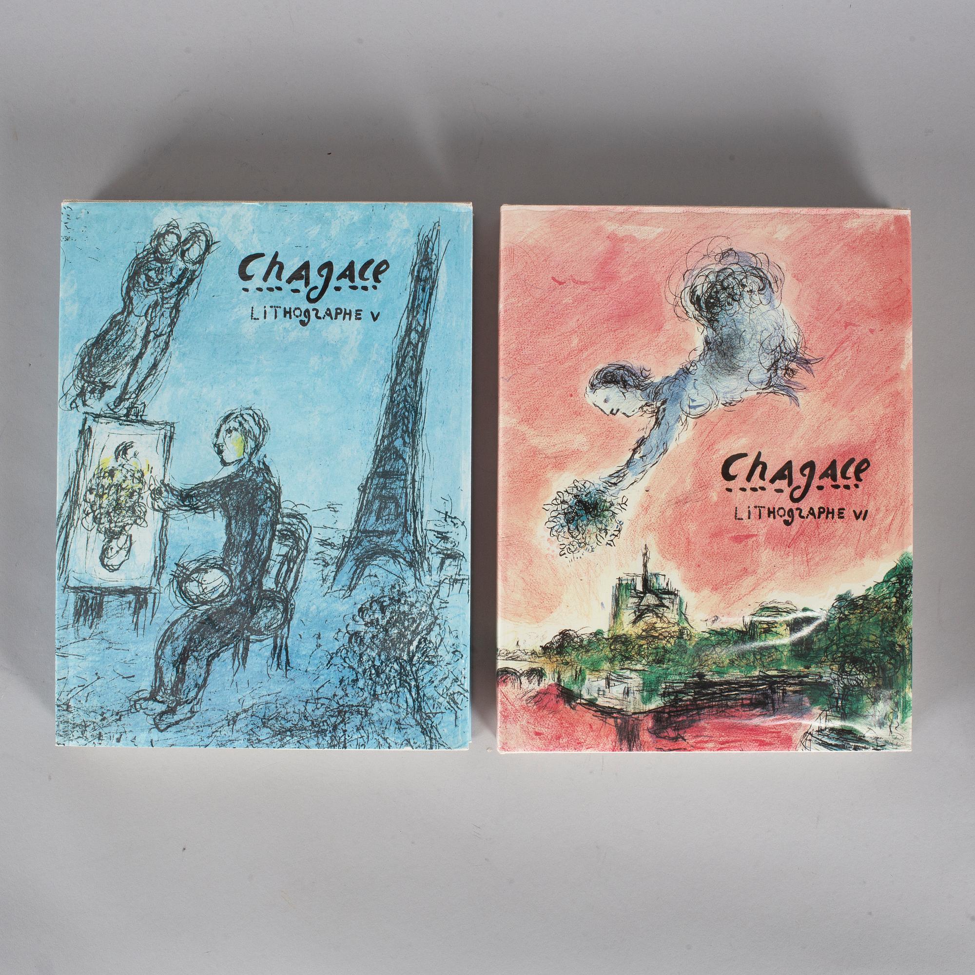 Three  volumes, "Chagall Lithographe, "IV, V, VI", 1969-1985.