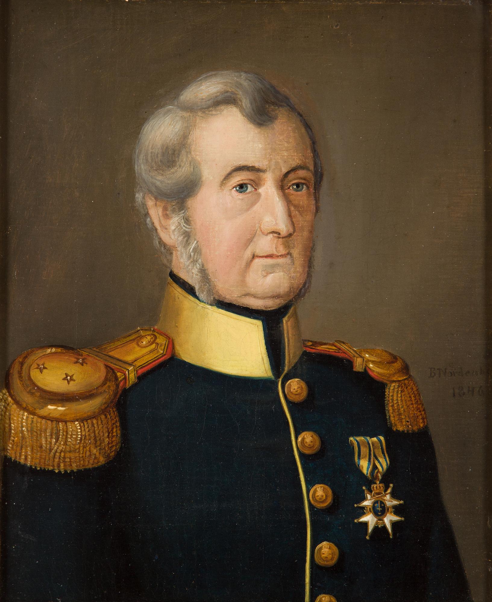 BENGT NORDENBERG, oil on canvas, signed and dated 1846.