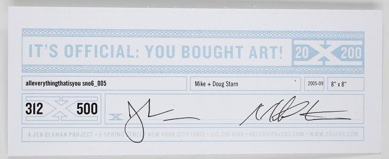 MIKE & DOUG STARN (STARN TWINS), archival pigment print, signerad, numrerad 312/500.