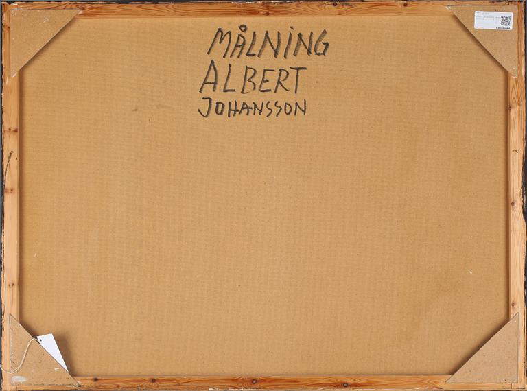 ALBERT JOHANSSON, olja på pannå, signerad.