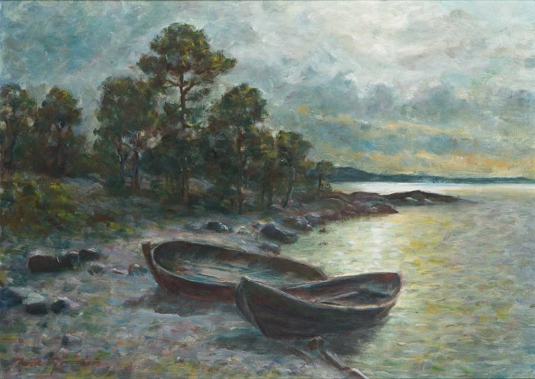 Ina Sjöström, oil on canvas, signed.