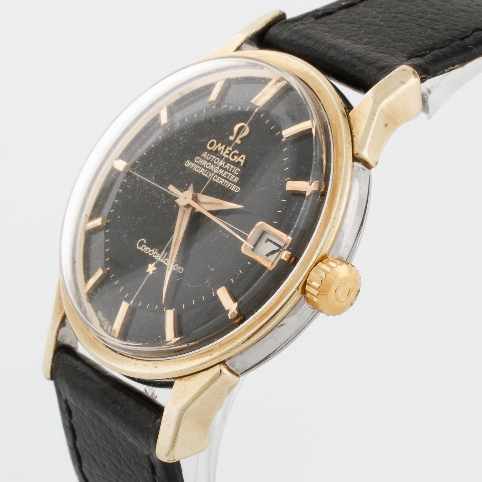 OMEGA, Constellation, Chronometer, "Pie-Pan", wristwatch, 34 mm.