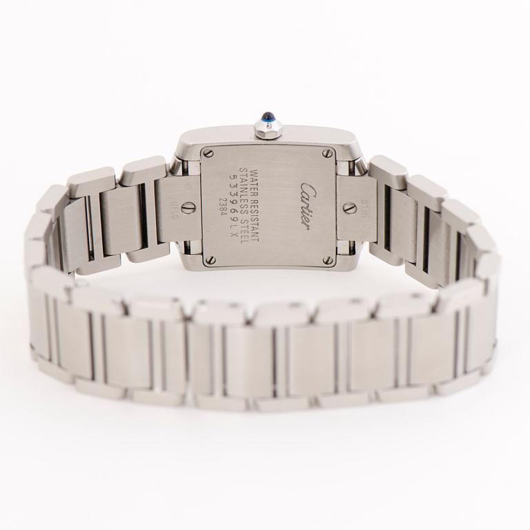 CARTIER, Tank Francaise, armbandsur, 20 x 25 mm.